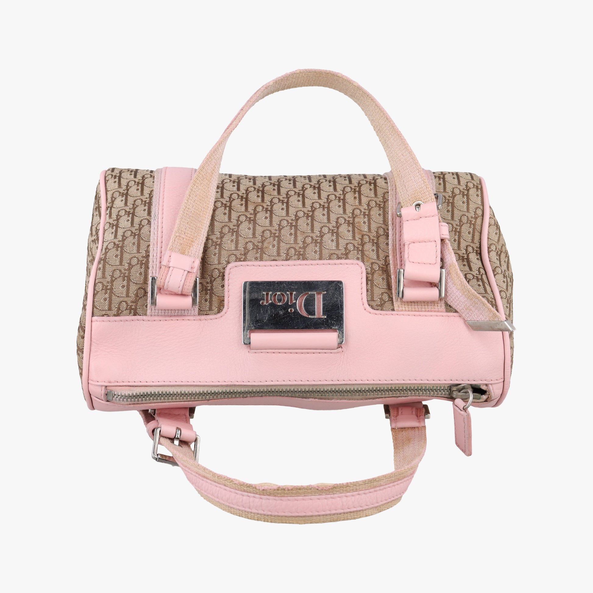 Street Chic  Pink×Beige Canvas x Leather 07-BO-0036ストリートシック ピンク×ベージュ キャンバス×レザー 07-BO-0036