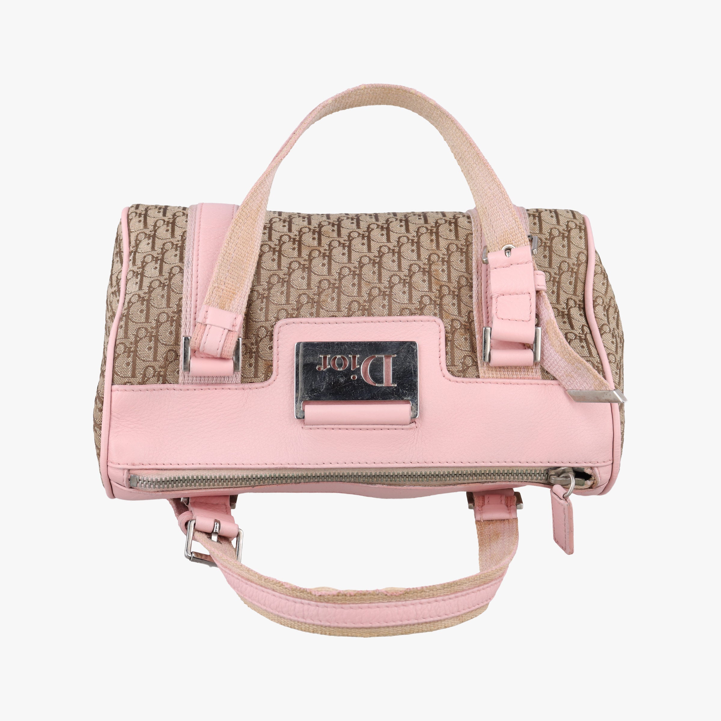 Street Chic  Pink×Beige Canvas x Leather 07-BO-0036ストリートシック ピンク×ベージュ キャンバス×レザー 07-BO-0036