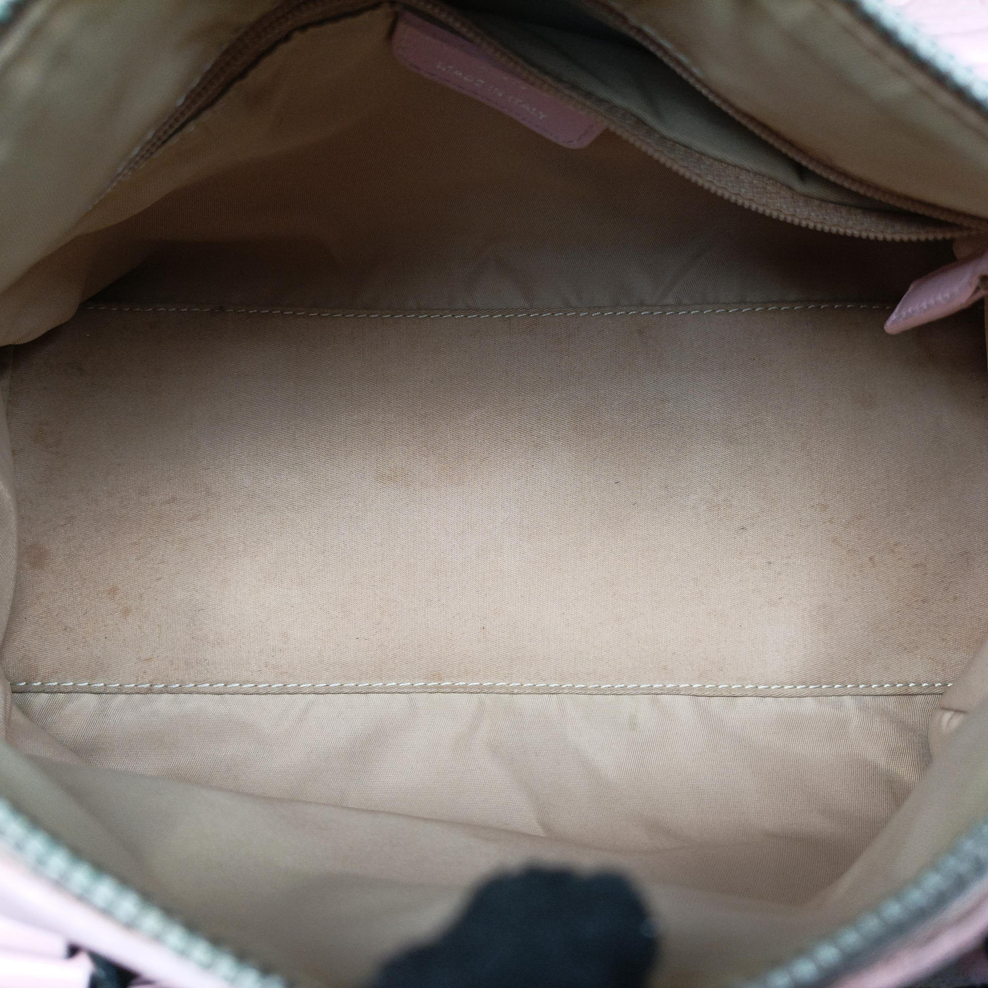 Street Chic  Pink×Beige Canvas x Leather 07-BO-0036ストリートシック ピンク×ベージュ キャンバス×レザー 07-BO-0036