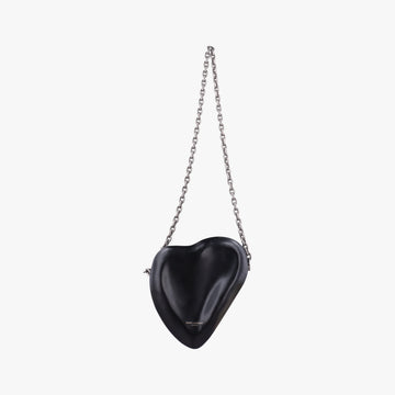 Love box heart Black Leather 564323 BCI564323.0319ラブボックス ハート型 ブラック レザー 564323 BCI564323.0319