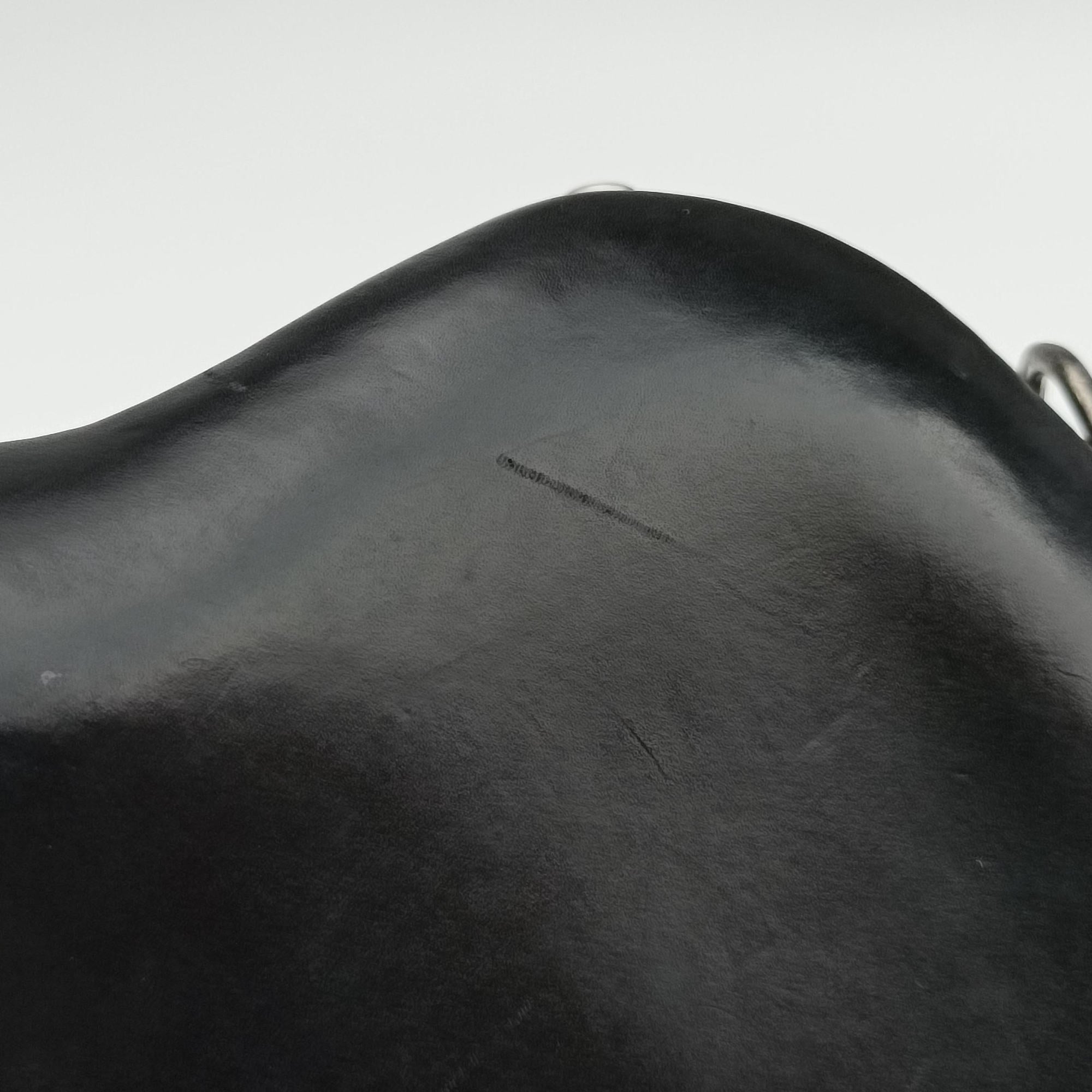 Love box heart Black Leather 564323 BCI564323.0319ラブボックス ハート型 ブラック レザー 564323 BCI564323.0319