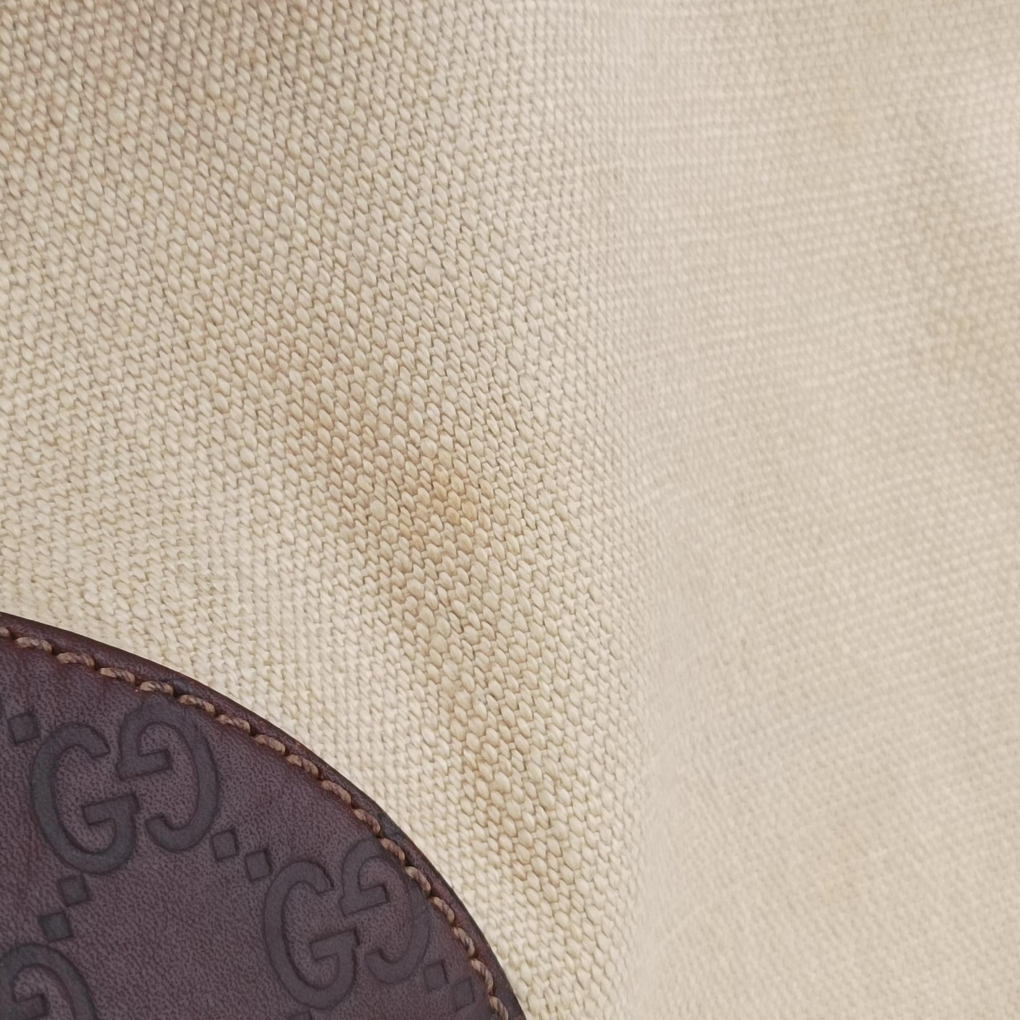 Guccissima Beige x brown Leather×Canvas 257265 F8510783グッチシマ ベージュ×ブラウン レザー×キャンバス 257265 F8510783