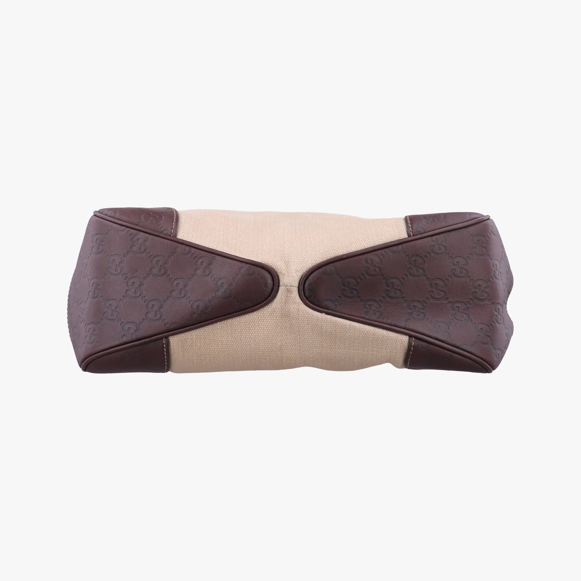 Guccissima Beige x brown Leather×Canvas 257265 F8510783グッチシマ ベージュ×ブラウン レザー×キャンバス 257265 F8510783