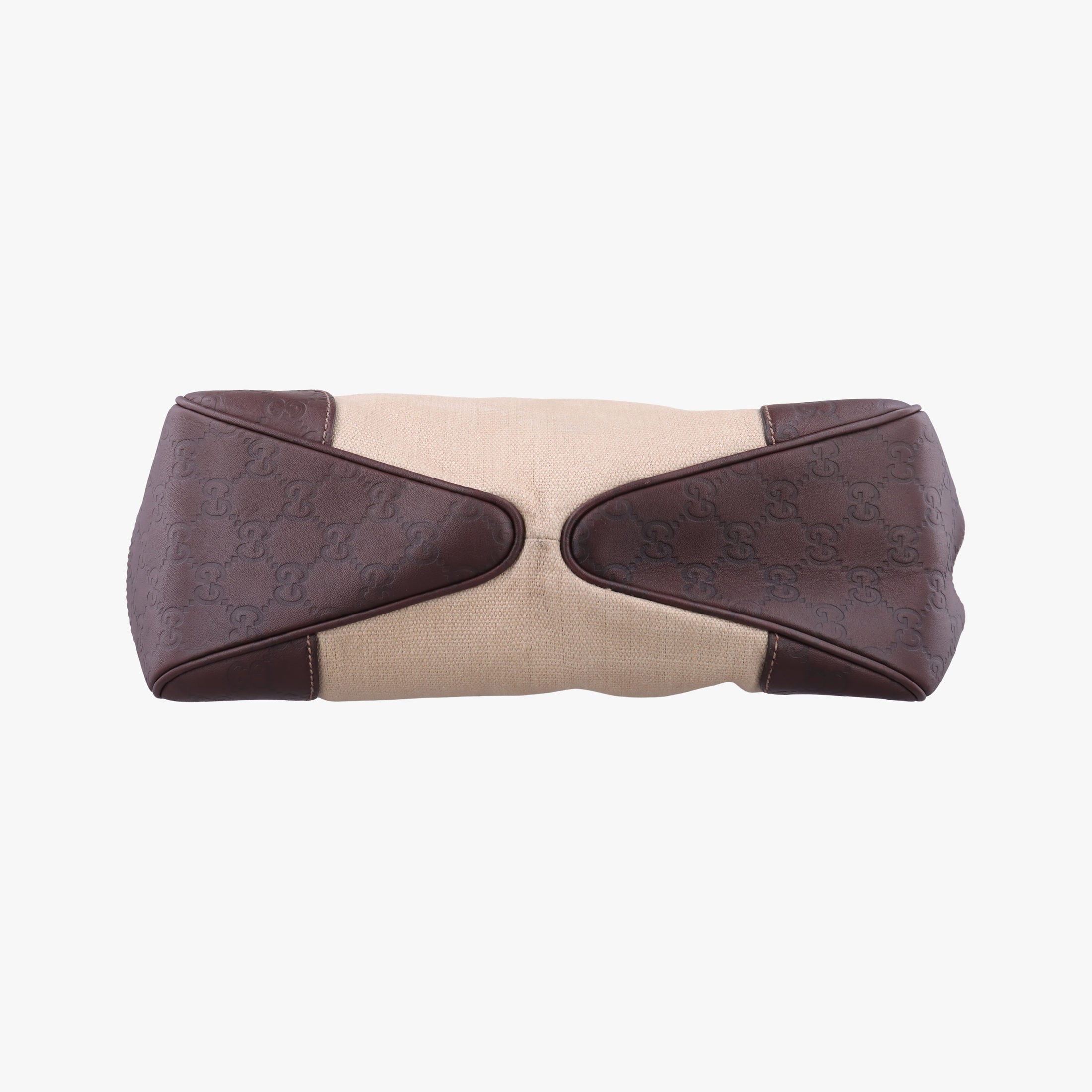 Guccissima Beige x brown Leather×Canvas 257265 F8510783グッチシマ ベージュ×ブラウン レザー×キャンバス 257265 F8510783