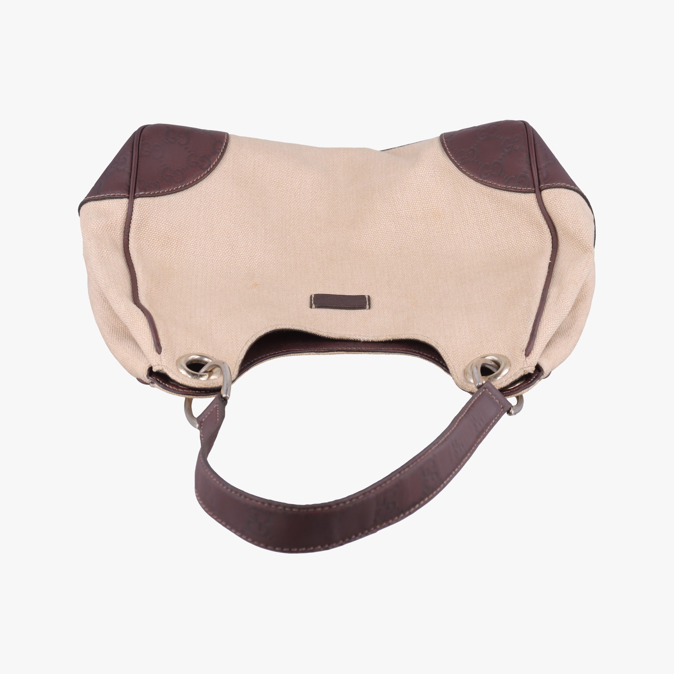 Guccissima Beige x brown Leather×Canvas 257265 F8510783グッチシマ ベージュ×ブラウン レザー×キャンバス 257265 F8510783