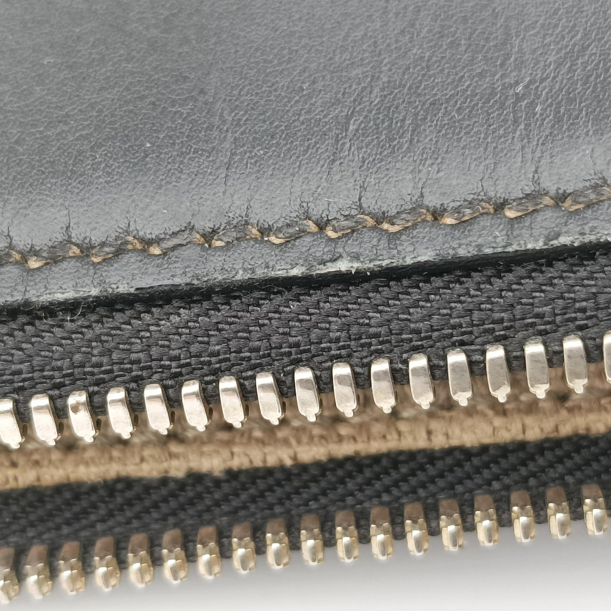 Crest Ivory × Black Leather×Canvas 141446 クレスト アイボリー × ブラック レザー×キャンバス 141446 