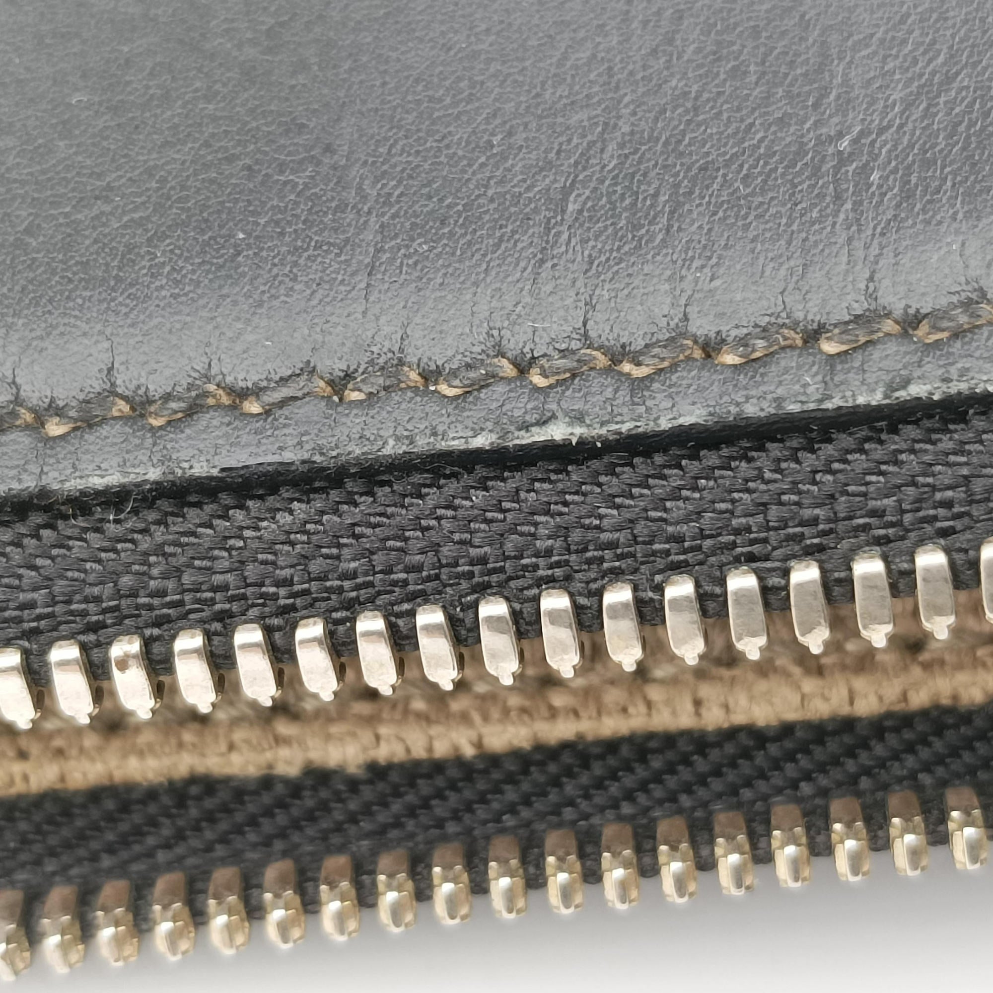 Crest Ivory × Black Leather×Canvas 141446 クレスト アイボリー × ブラック レザー×キャンバス 141446 