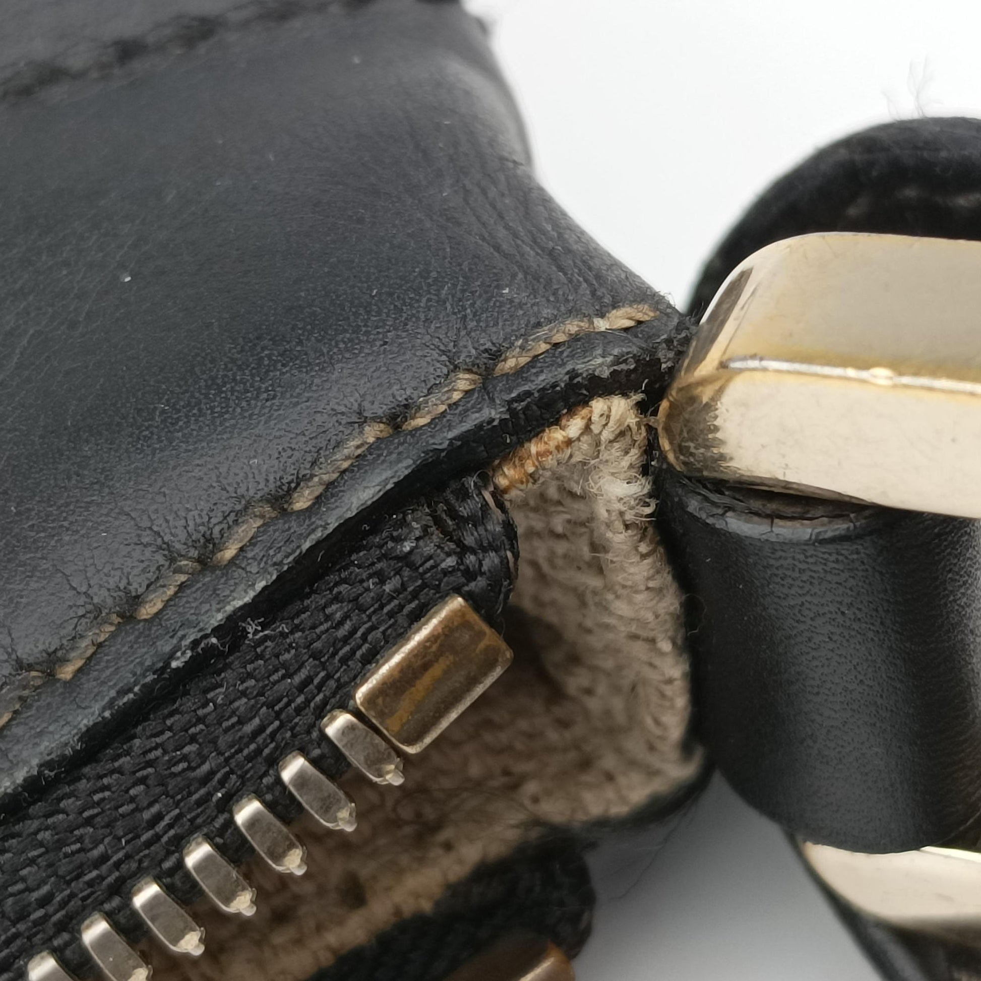 Crest Ivory × Black Leather×Canvas 141446 クレスト アイボリー × ブラック レザー×キャンバス 141446 