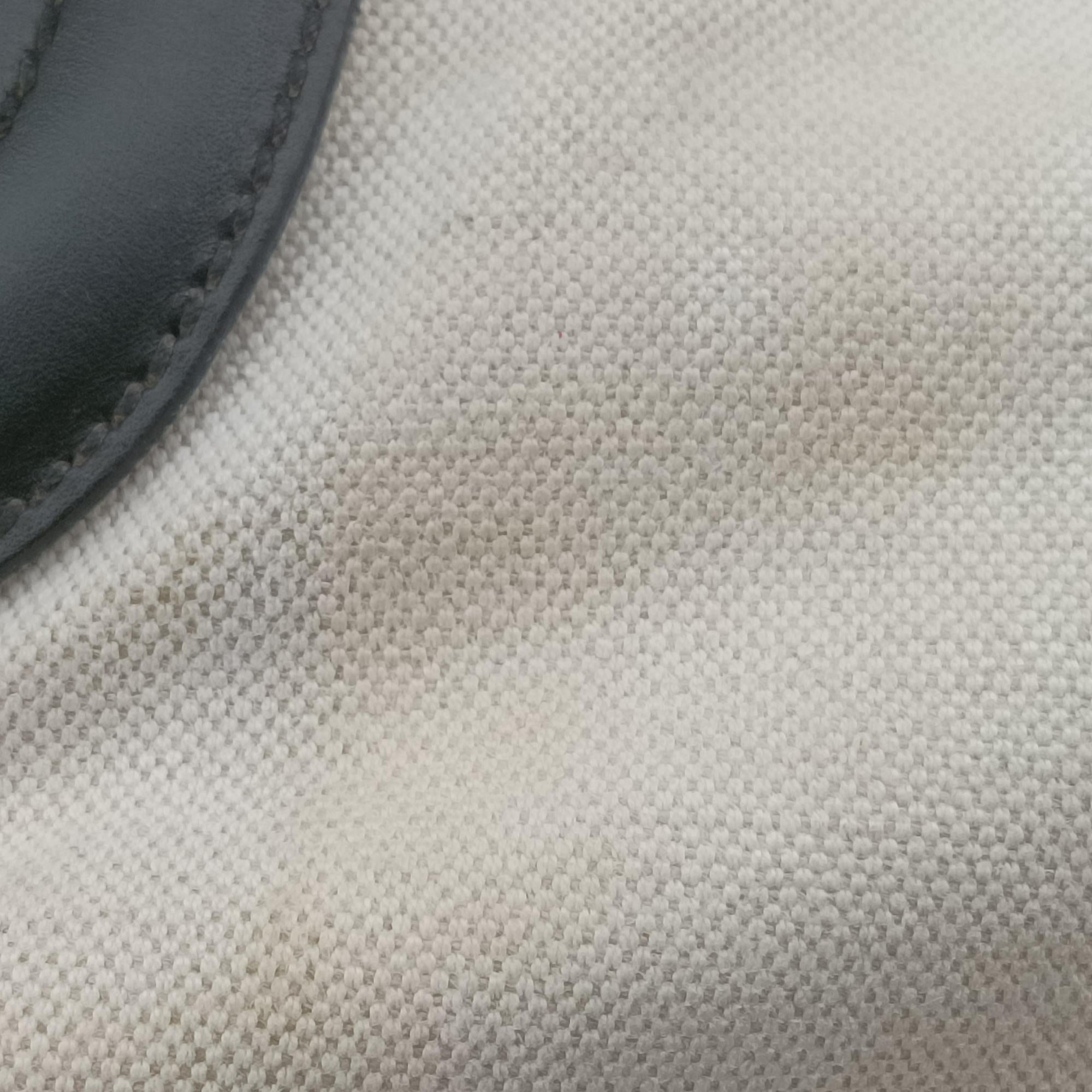Crest Ivory × Black Leather×Canvas 141446 クレスト アイボリー × ブラック レザー×キャンバス 141446 