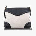 Crest Ivory × Black Leather×Canvas 141446 クレスト アイボリー × ブラック レザー×キャンバス 141446 