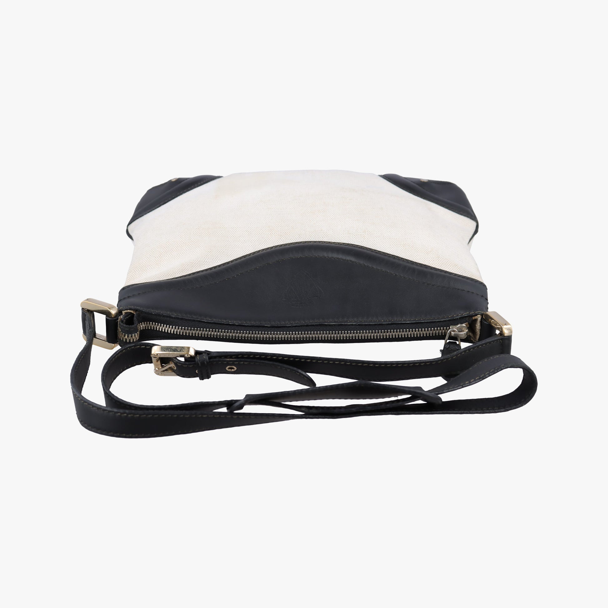 Crest Ivory × Black Leather×Canvas 141446 クレスト アイボリー × ブラック レザー×キャンバス 141446 
