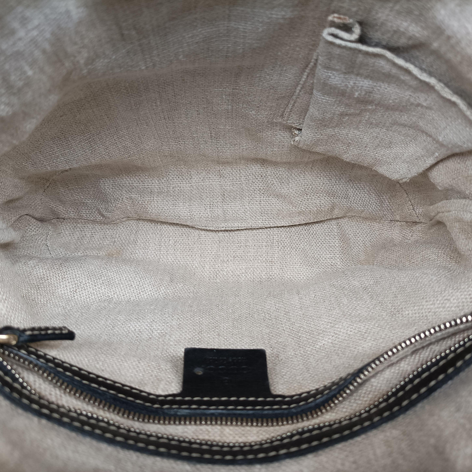 Crest Ivory × Black Leather×Canvas 141446 クレスト アイボリー × ブラック レザー×キャンバス 141446 