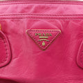Triangle Logo Plate Rose Leather 180トライアングルロゴプレート ローズ レッド レザー 180