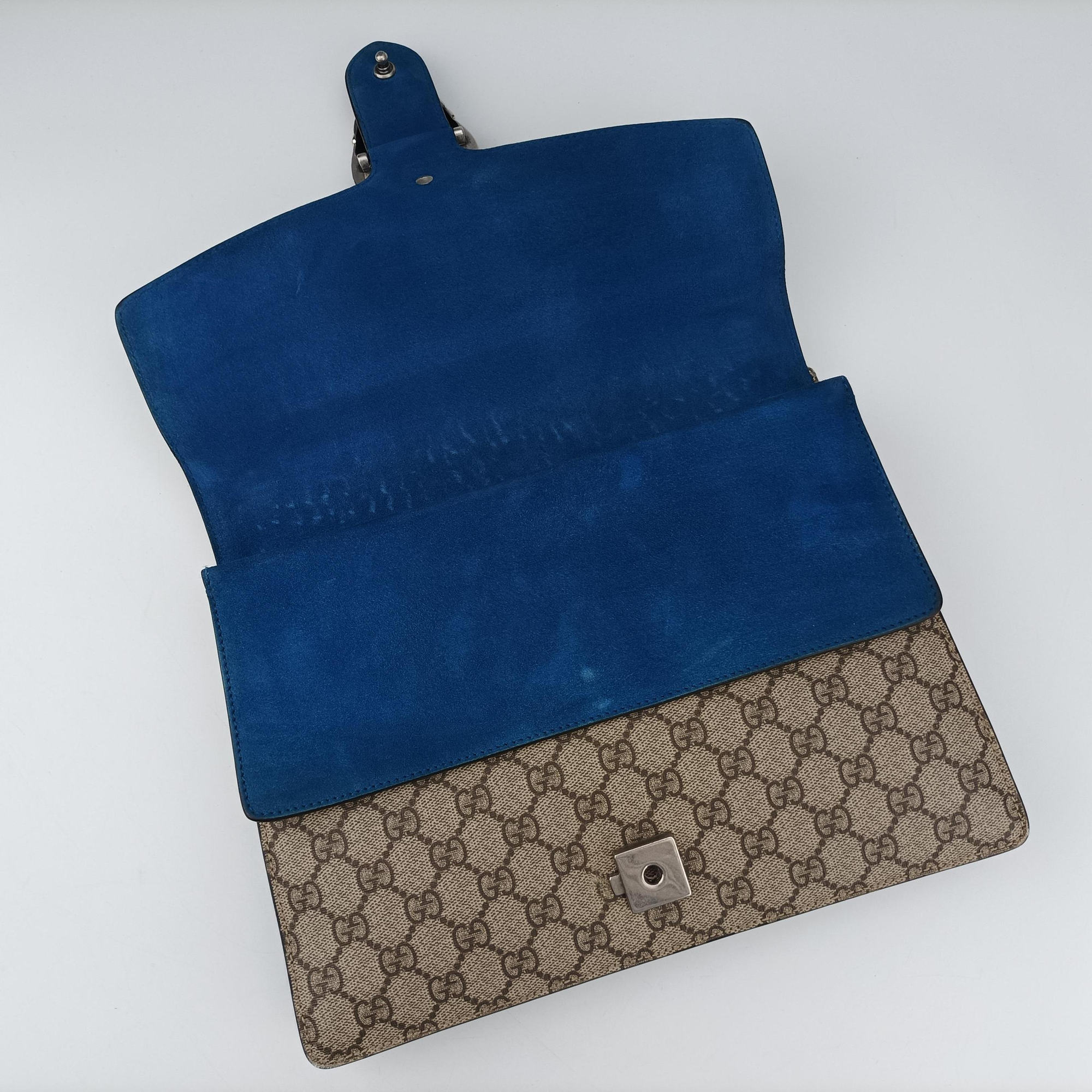 Dionysus beige×blue PVC coated canvas × suede 403348 B020216103ディオニュソス ベージュ×ブルー PVCコーティングキャンバス × スエード 403348 B020216103