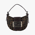Mini croissants Brown canvas× leather 26673 2303-26673-009ミニクロワッサン ブラウン キャンバス× レザー 26673 2303-26673-009