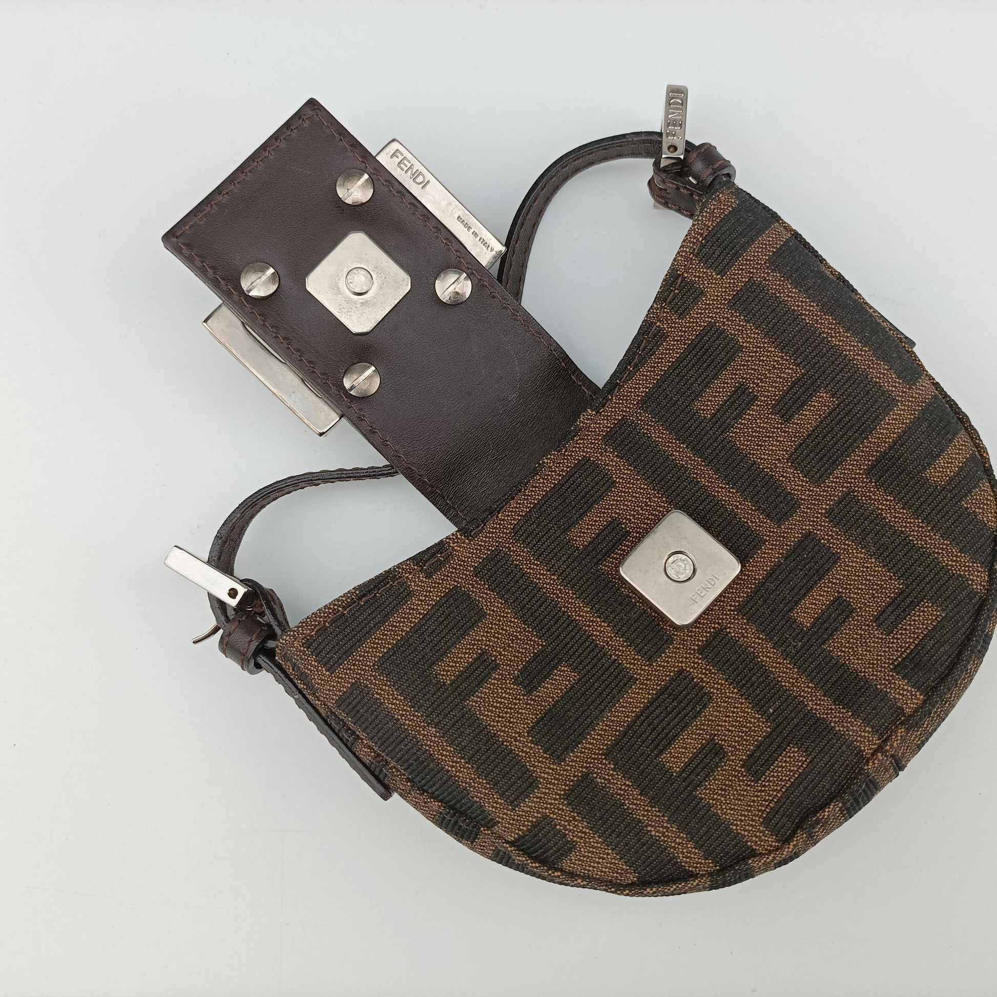 Mini croissants Brown canvas× leather 26673 2303-26673-009ミニクロワッサン ブラウン キャンバス× レザー 26673 2303-26673-009