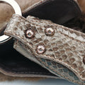 Chef Brown Mink Fur × Python 8BR445 2373-8BR353-JQQ-039シェフ ブラウン ミンク × パイソン 8BR445 2373-8BR353-JQQ-039
