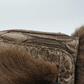Chef Brown Mink Fur × Python 8BR445 2373-8BR353-JQQ-039シェフ ブラウン ミンク × パイソン 8BR445 2373-8BR353-JQQ-039
