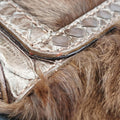 Chef Brown Mink Fur × Python 8BR445 2373-8BR353-JQQ-039シェフ ブラウン ミンク × パイソン 8BR445 2373-8BR353-JQQ-039