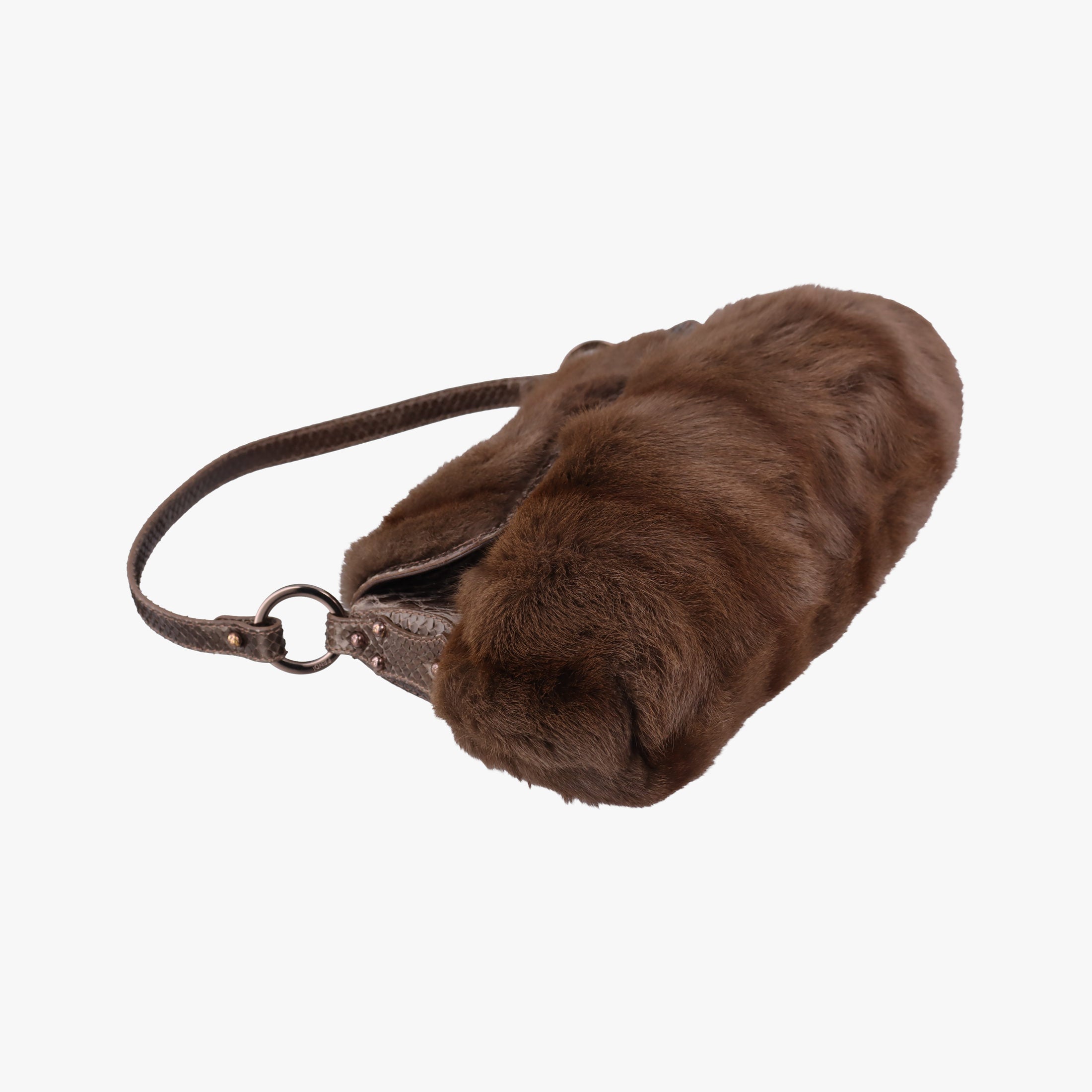 Chef Brown Mink Fur × Python 8BR445 2373-8BR353-JQQ-039シェフ ブラウン ミンク × パイソン 8BR445 2373-8BR353-JQQ-039