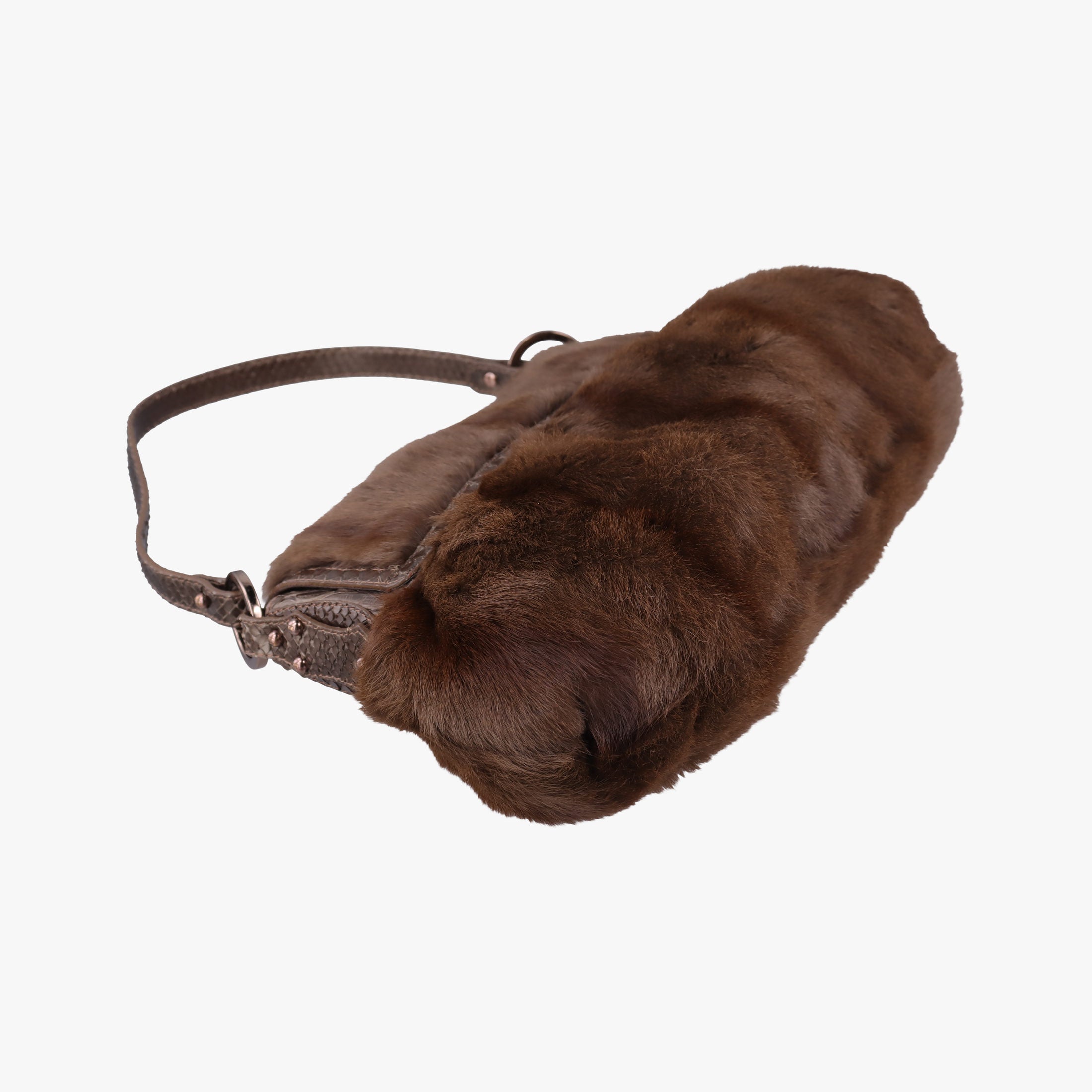 Chef Brown Mink Fur × Python 8BR445 2373-8BR353-JQQ-039シェフ ブラウン ミンク × パイソン 8BR445 2373-8BR353-JQQ-039
