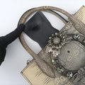 Miu Lady Beige Lizard Embossed Leather 5BA044 53ミュウ レディ ベージュ リザード型押しレザー 5BA044 53