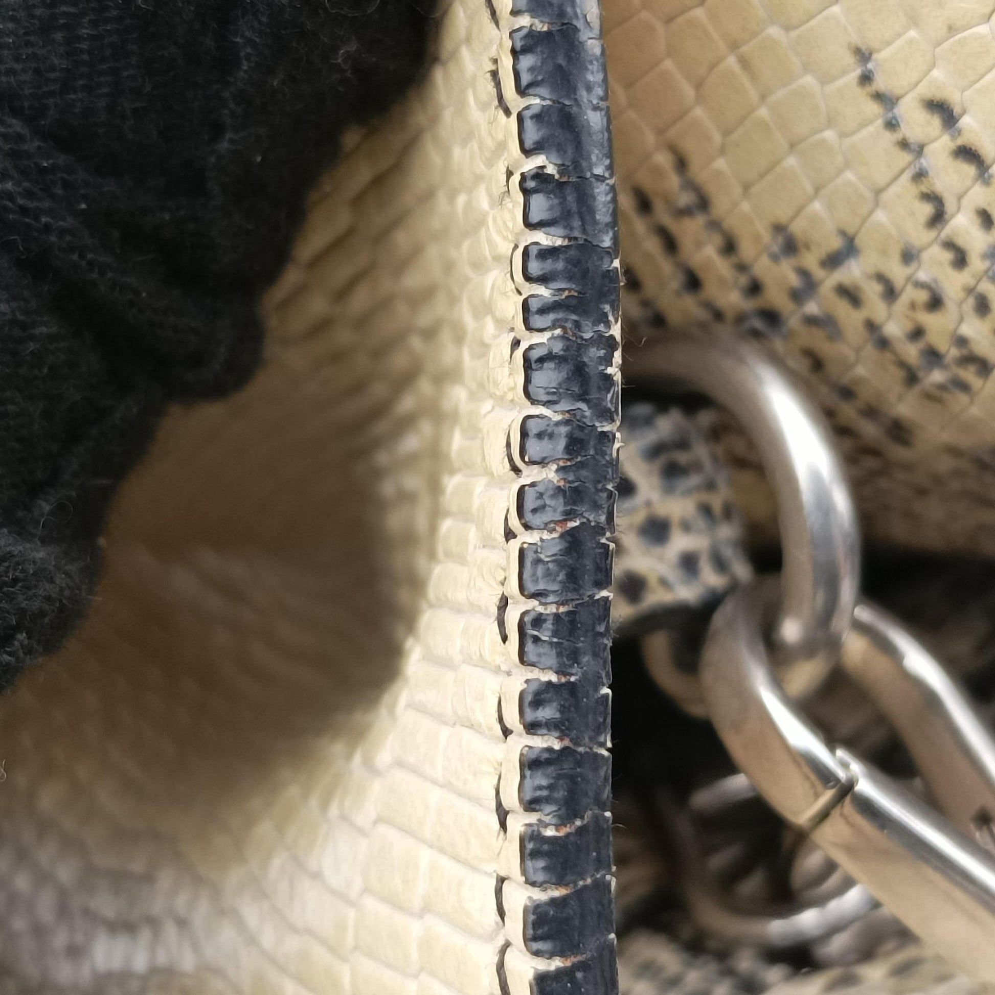 Miu Lady Beige Lizard Embossed Leather 5BA044 53ミュウ レディ ベージュ リザード型押しレザー 5BA044 53