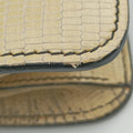 Miu Lady Beige Lizard Embossed Leather 5BA044 53ミュウ レディ ベージュ リザード型押しレザー 5BA044 53