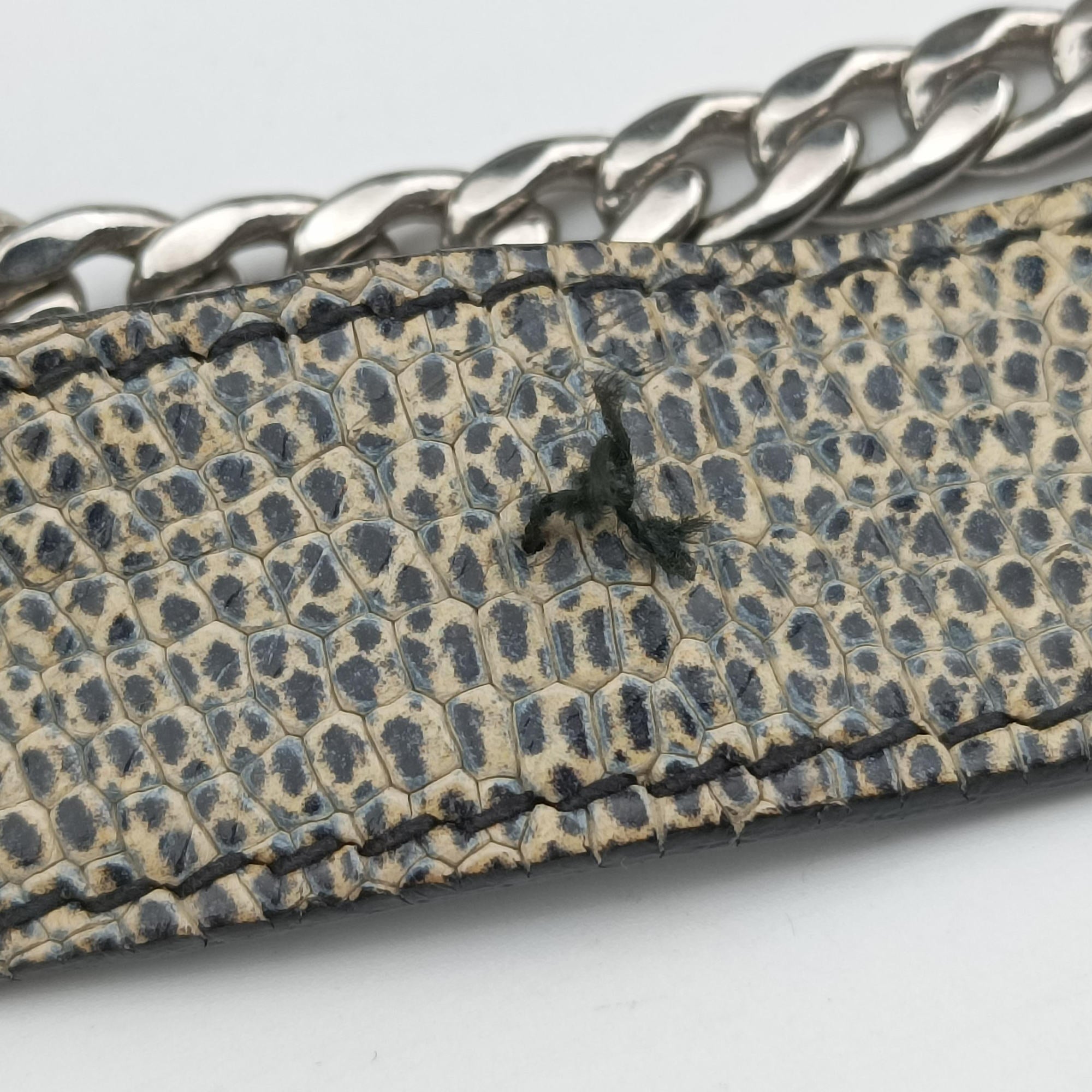 Miu Lady Beige Lizard Embossed Leather 5BA044 53ミュウ レディ ベージュ リザード型押しレザー 5BA044 53