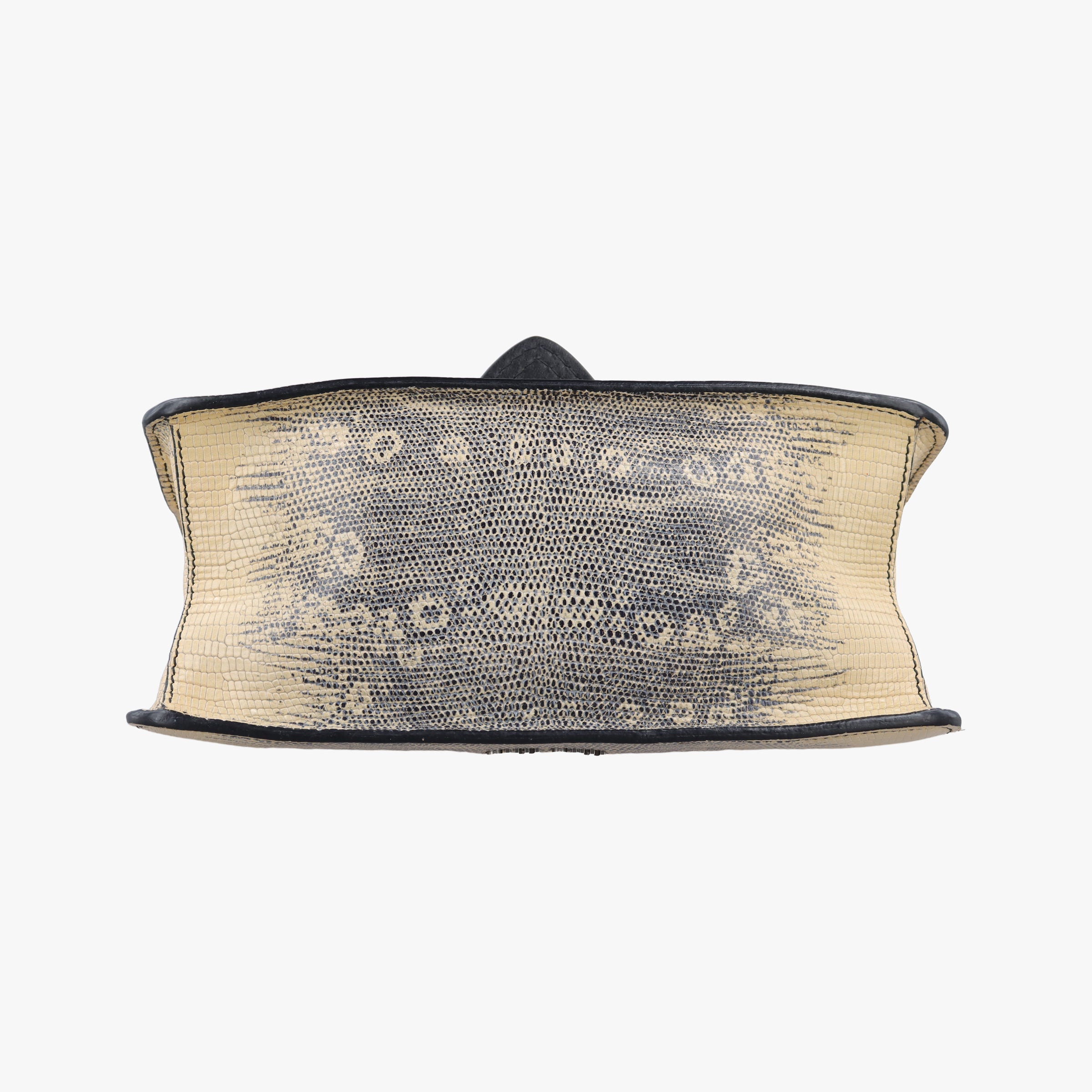 Miu Lady Beige Lizard Embossed Leather 5BA044 53ミュウ レディ ベージュ リザード型押しレザー 5BA044 53