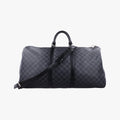 Keepall Bandouliere 55 Noir Damier Graphite N41413 MB2079キーポルバンドリエール55 ノワール ダミエグラフィット N41413 MB2079
