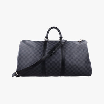 Keepall Bandouliere 55 Noir Damier Graphite N41413 MB2079キーポルバンドリエール55 ノワール ダミエグラフィット N41413 MB2079