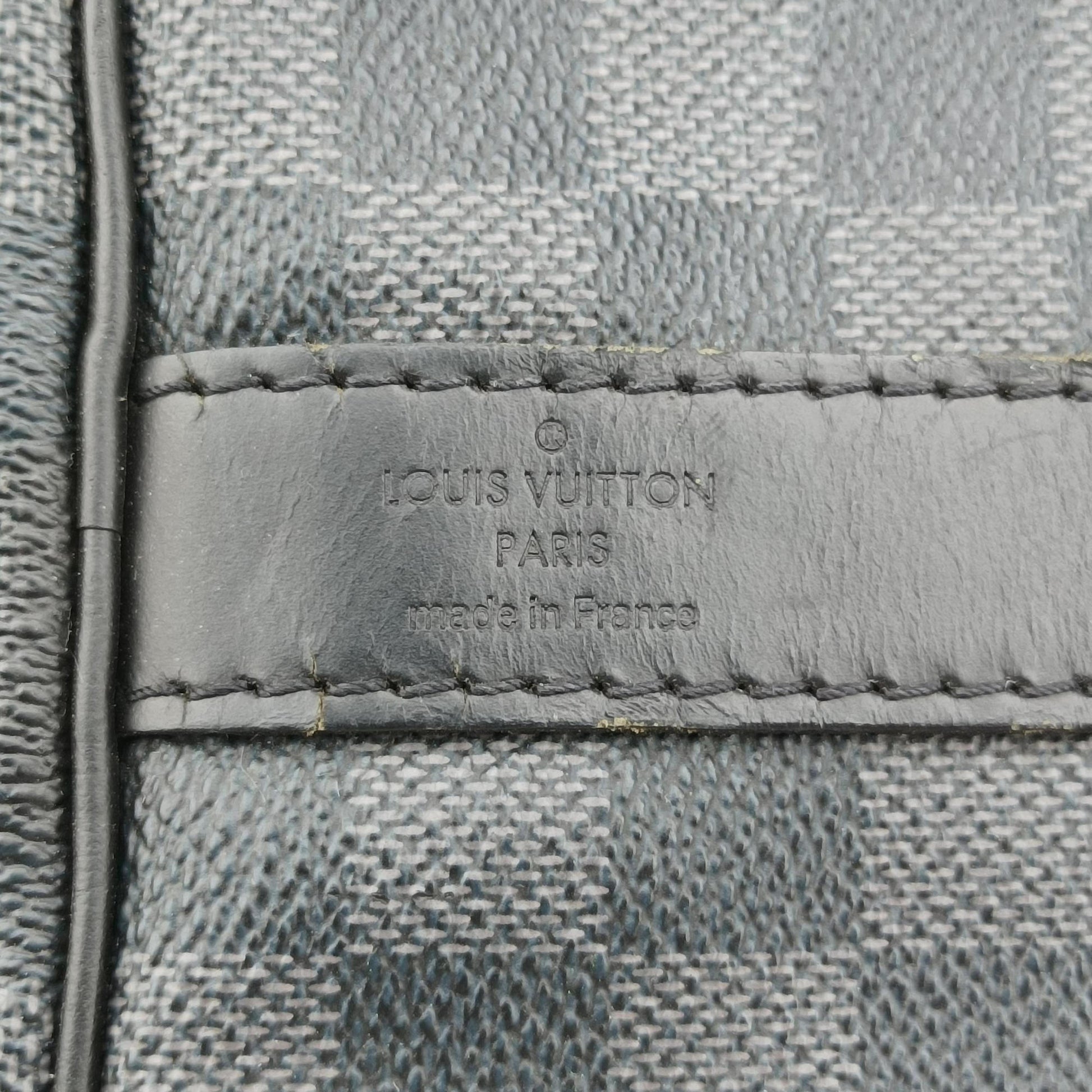 Keepall Bandouliere 55 Noir Damier Graphite N41413 MB2079キーポルバンドリエール55 ノワール ダミエグラフィット N41413 MB2079
