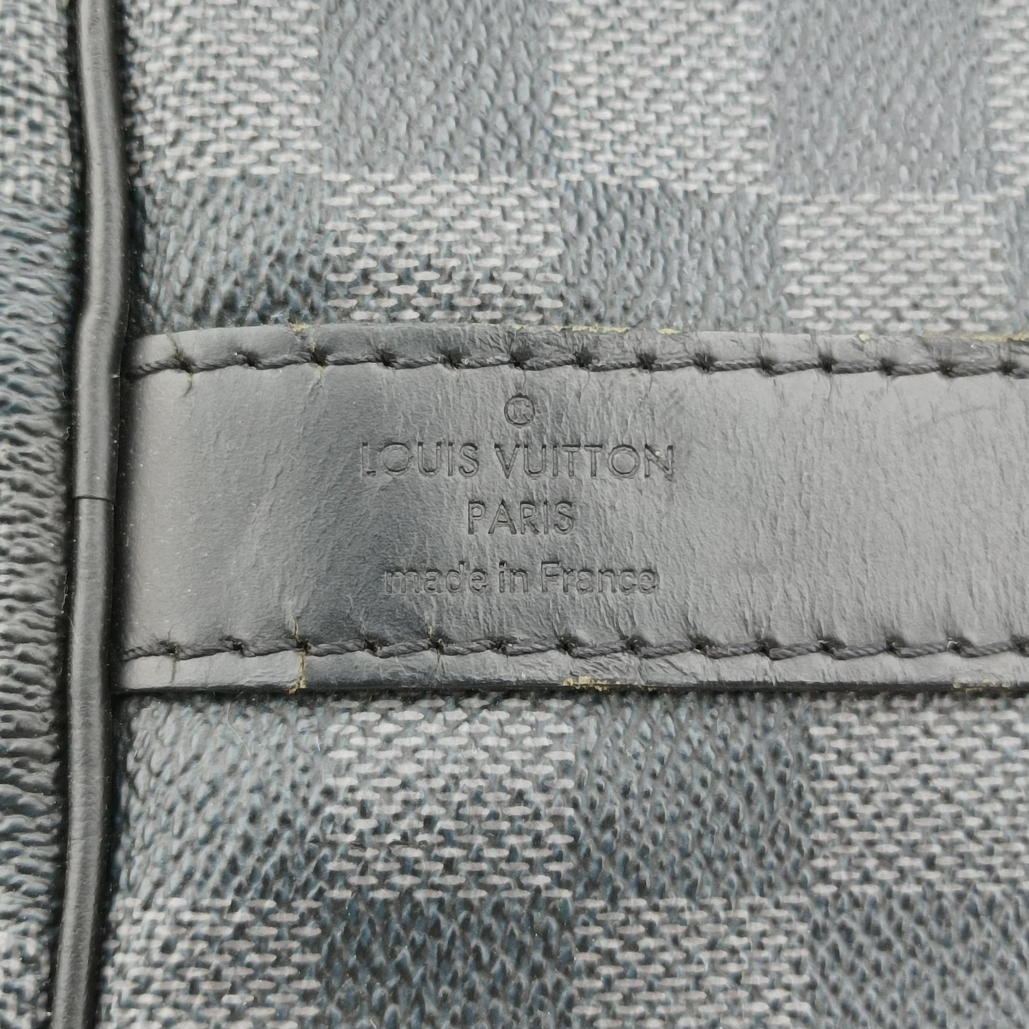 Keepall Bandouliere 55 Noir Damier Graphite N41413 MB2079キーポルバンドリエール55 ノワール ダミエグラフィット N41413 MB2079