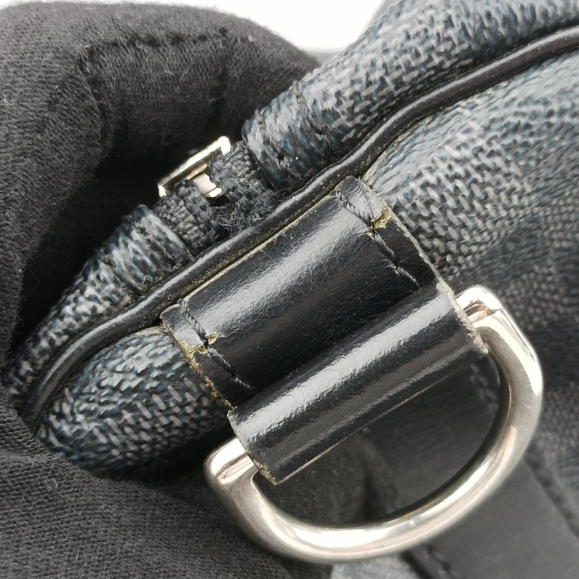 Keepall Bandouliere 55 Noir Damier Graphite N41413 MB2079キーポルバンドリエール55 ノワール ダミエグラフィット N41413 MB2079