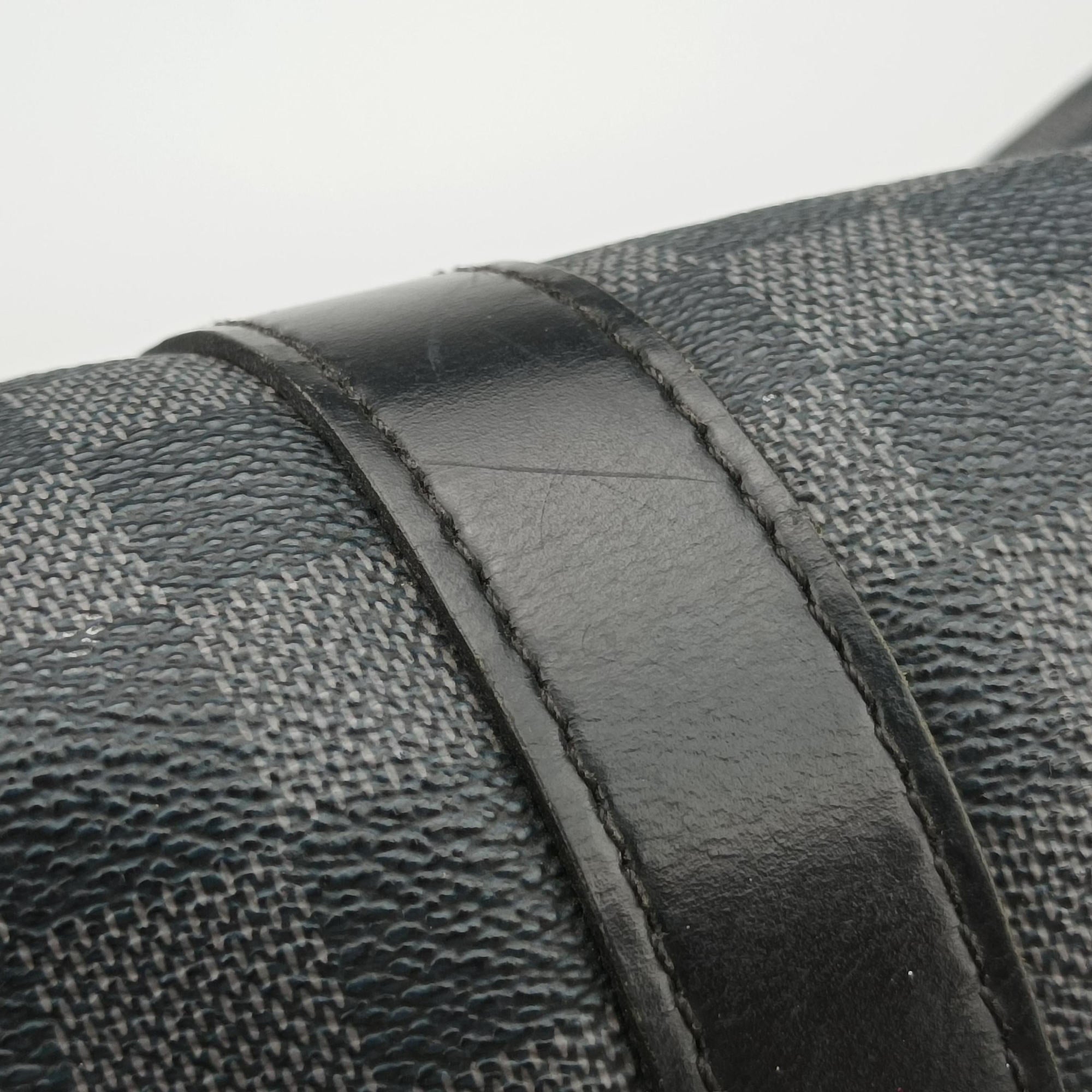 Keepall Bandouliere 55 Noir Damier Graphite N41413 MB2079キーポルバンドリエール55 ノワール ダミエグラフィット N41413 MB2079