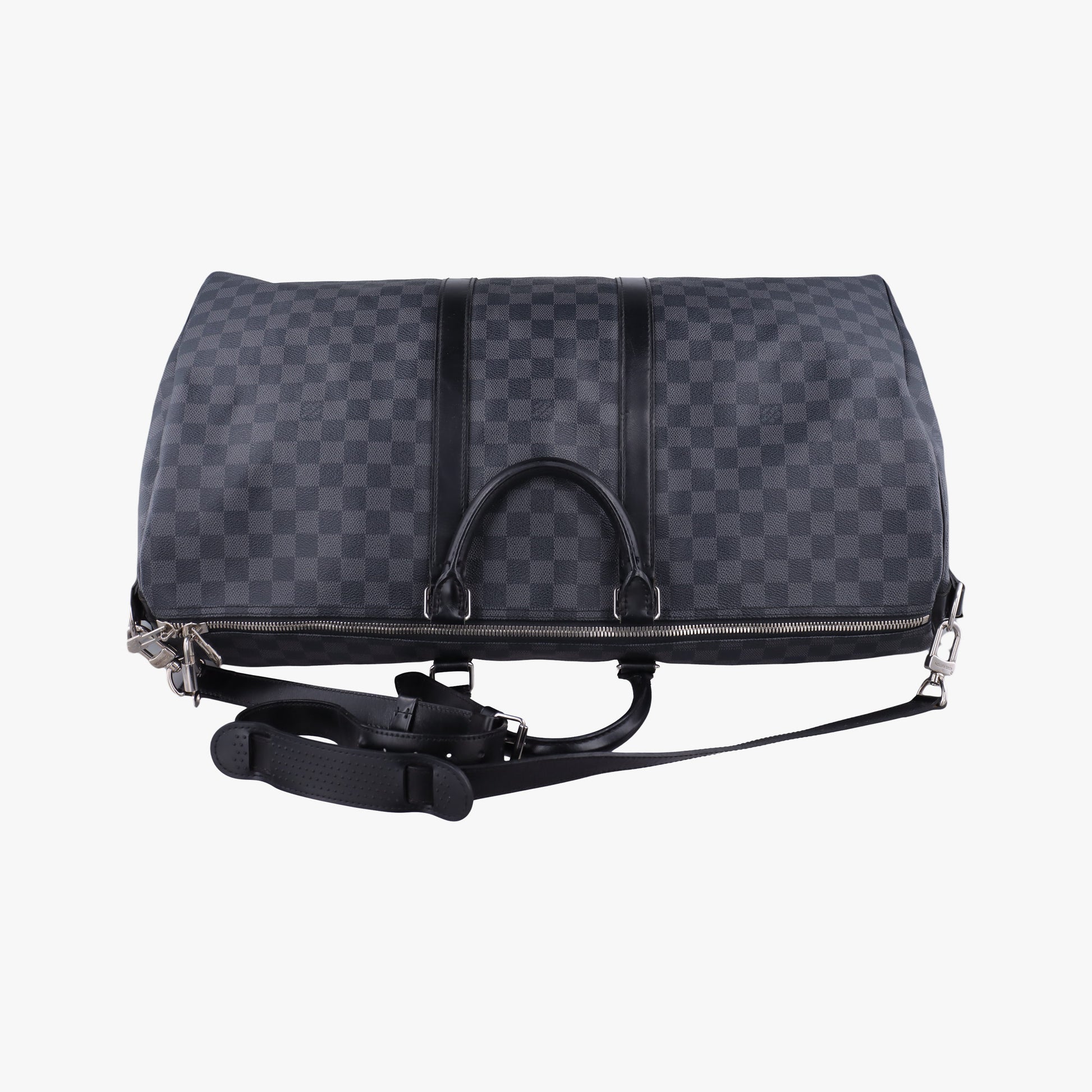 Keepall Bandouliere 55 Noir Damier Graphite N41413 MB2079キーポルバンドリエール55 ノワール ダミエグラフィット N41413 MB2079