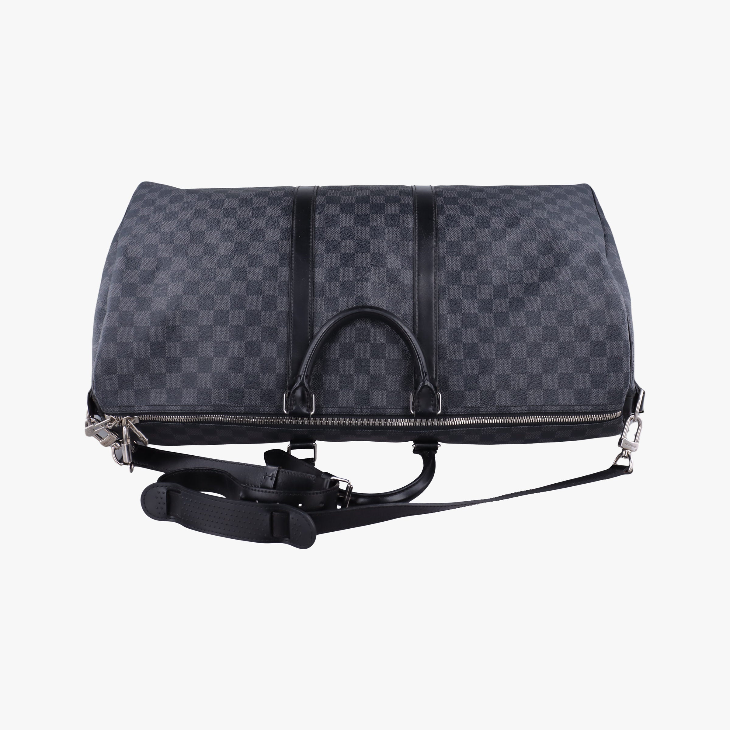 Keepall Bandouliere 55 Noir Damier Graphite N41413 MB2079キーポルバンドリエール55 ノワール ダミエグラフィット N41413 MB2079