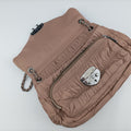 Gaufre Logo Flap Pink Nappa Leather BT0939 7/Qギャザー ロゴフラップ ピンク ナッパレザー BT0939 7/Q