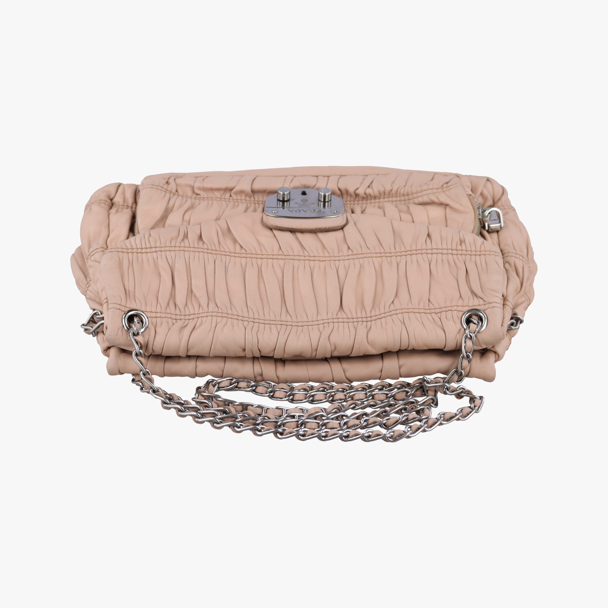 Gaufre Logo Flap Pink Nappa Leather BT0939 7/Qギャザー ロゴフラップ ピンク ナッパレザー BT0939 7/Q