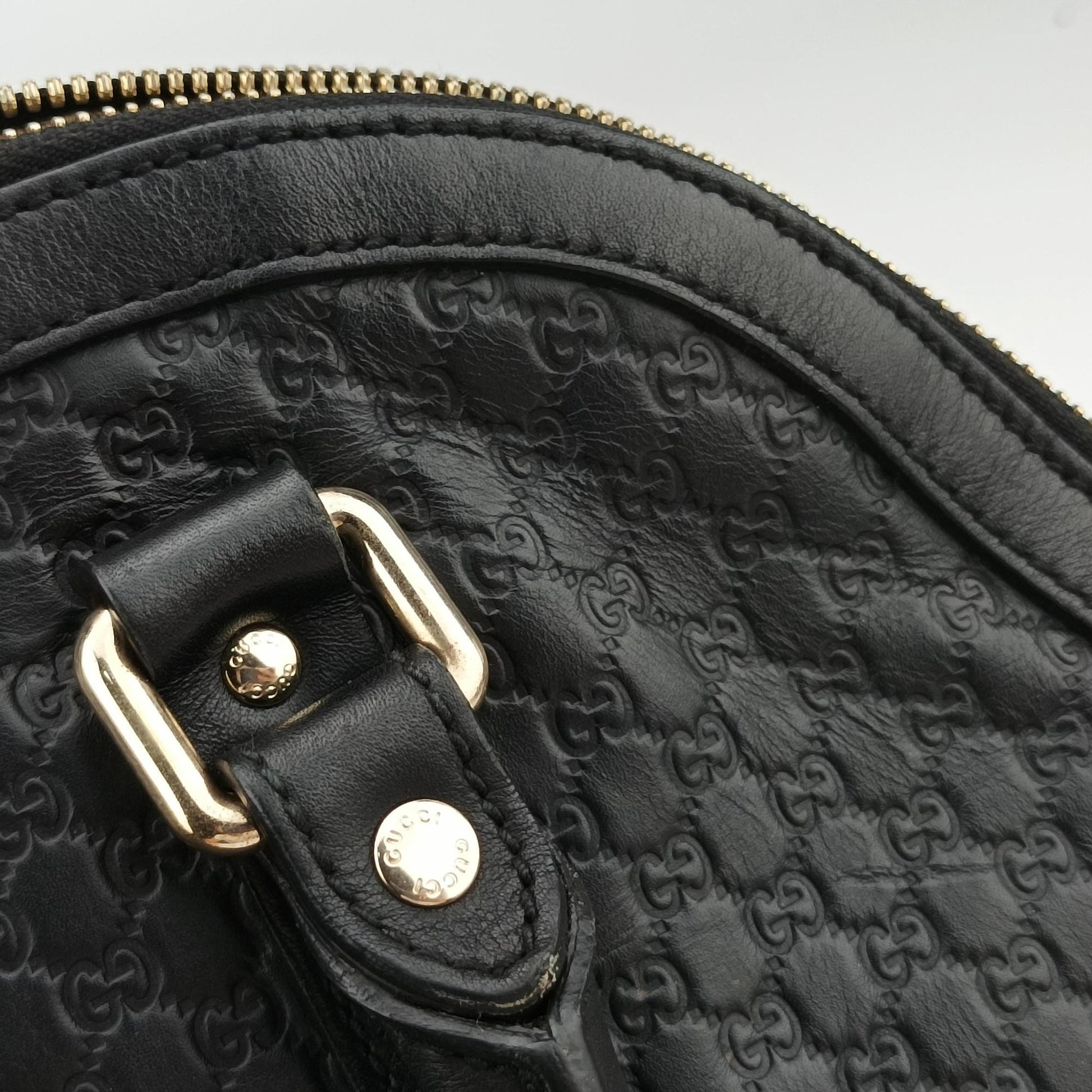 Microguccissima Black Leather 449663 A027587868マイクログッチシマ ブラック レザー 449663 A027587868