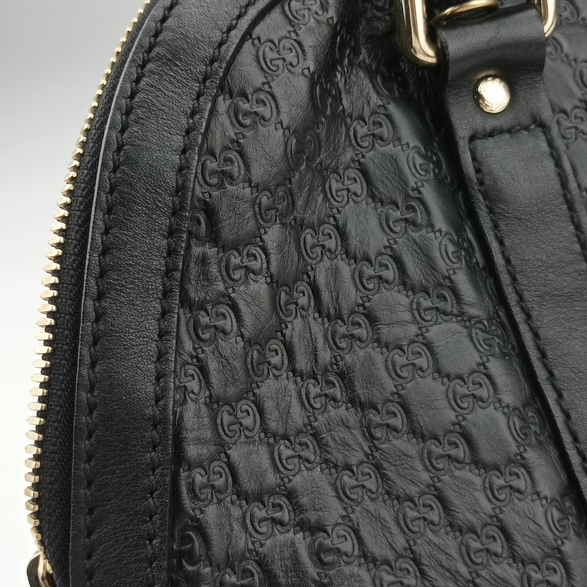 Microguccissima Black Leather 449663 A027587868マイクログッチシマ ブラック レザー 449663 A027587868