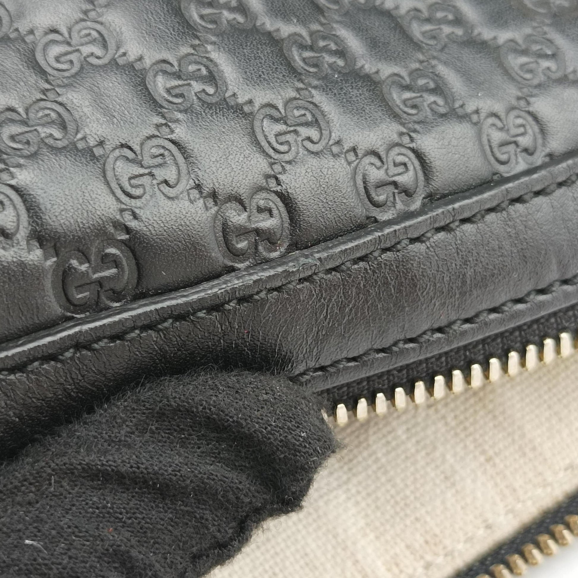 Microguccissima Black Leather 449663 A027587868マイクログッチシマ ブラック レザー 449663 A027587868