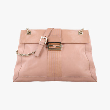 Maxi Baguette Flap Pink Leather 8BT143 8BT143-ZM1 109-2579マキシ バゲット フラップ ピンク レザー 8BT143 8BT143-ZM1 109-2579