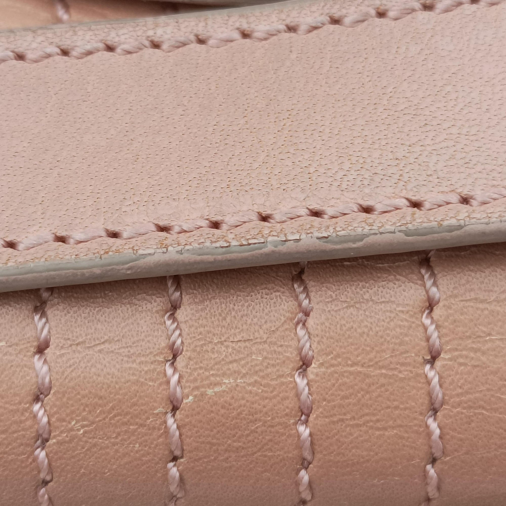 Maxi Baguette Flap Pink Leather 8BT143 8BT143-ZM1 109-2579マキシ バゲット フラップ ピンク レザー 8BT143 8BT143-ZM1 109-2579