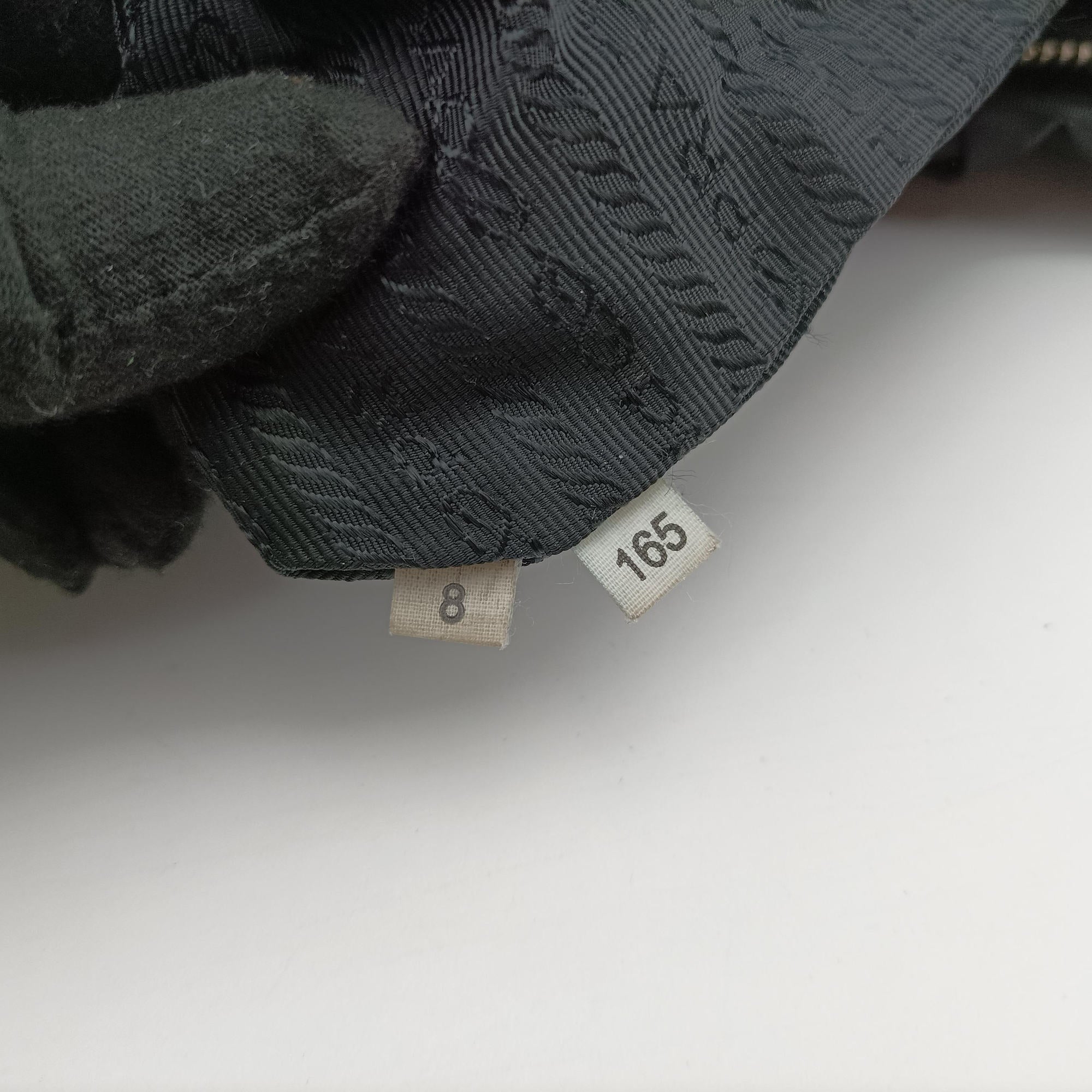 Gaufre Black Nylon 8 165ギャザー ブラック ナイロン 8 165