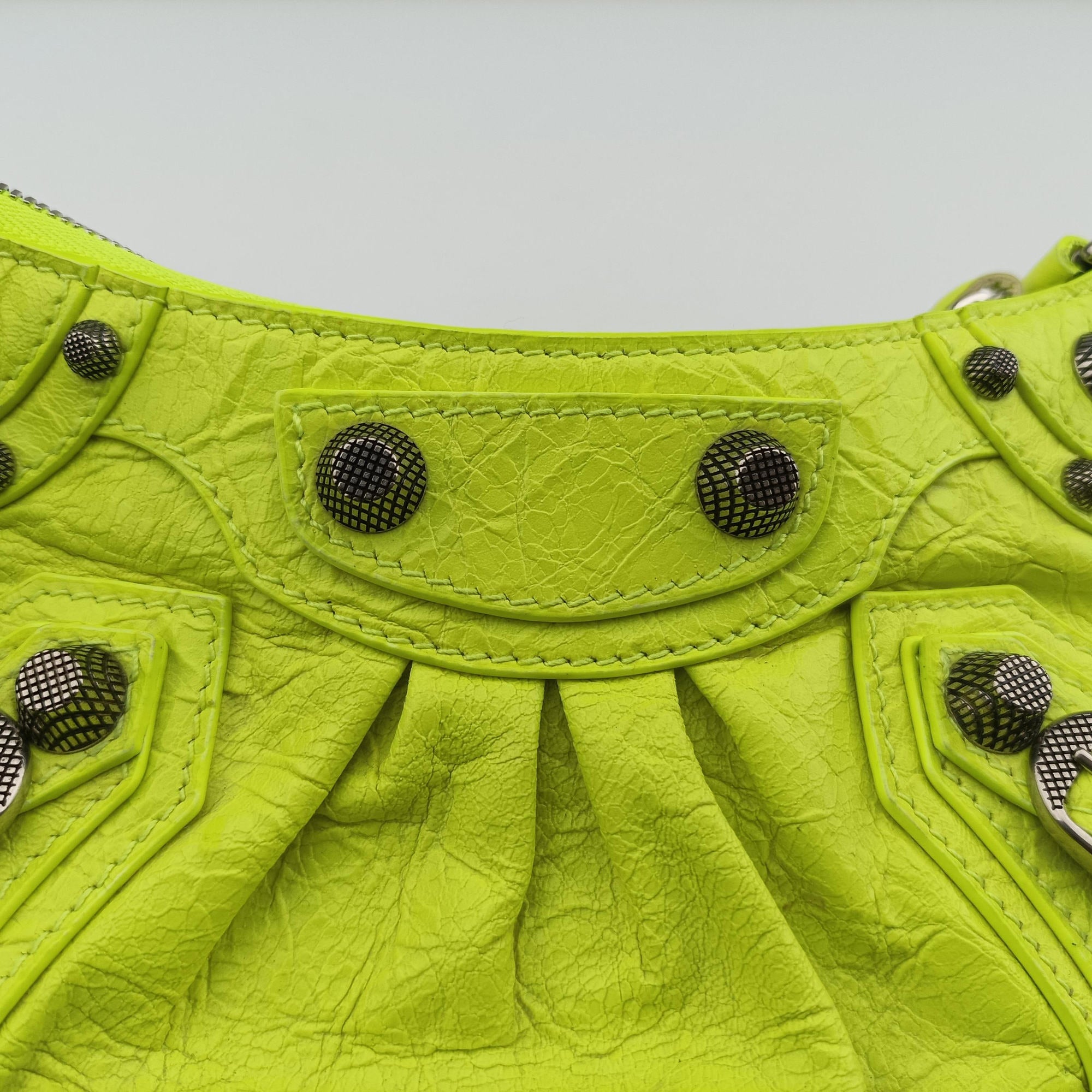 Le Cagole Green lambskin 605814-7206.R.493075ルカゴール グリーン ラムスキン 605814-7206.R.493075