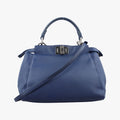 PEEKABOO mini Blue Leather 8BN244 8BN244-K4P-178-10429ピーカブー ミニ ブルー レザー 8BN244 8BN244-K4P-178-10429