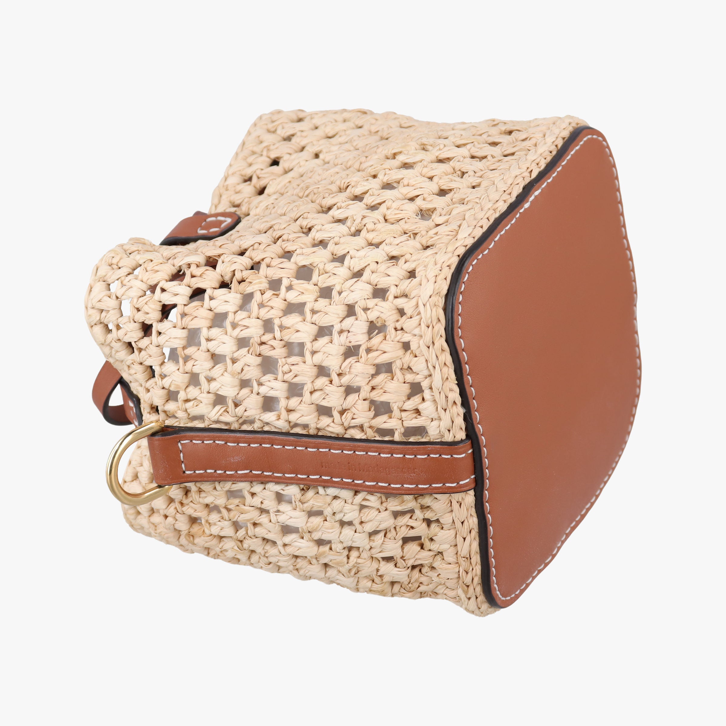 Noé Purse Beige x Brown natural raffia M83521 IC Chipノエ パース ベージュ×ブラウン ナチュラルラフィア M83521 ICチップ