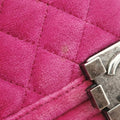BOY CHANEL Rose velour A67416 18369592ボーイシャネル ローズ レッド ベロア A67416 18369592